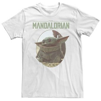 Men's Star Wars The Mandalorian The Child Circle Portrait Tee