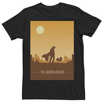 Men's Star Wars The Mandalorian Desert Poster Tee