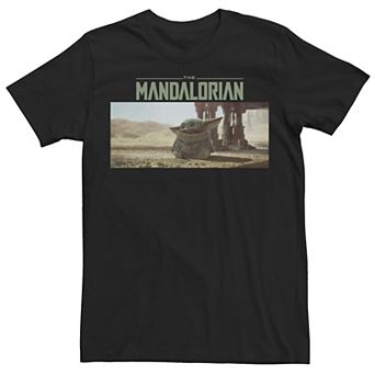 Men's Star Wars The Mandalorian The Child Logo Panel Tee
