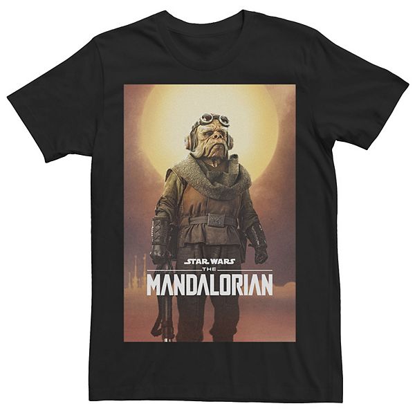 Men's Star Wars The Mandalorian Kuiil Character Poster Tee