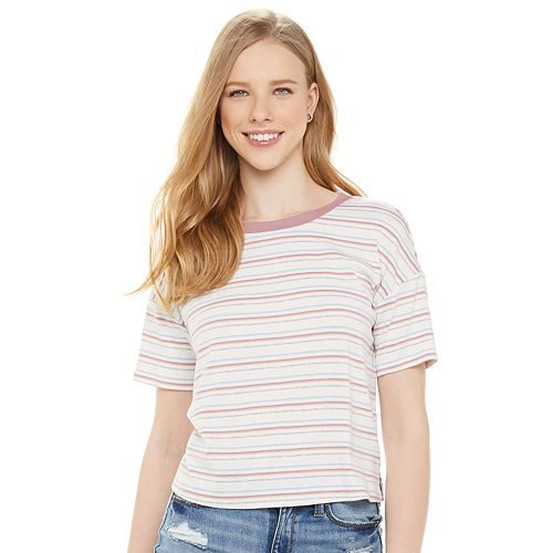 Juniors' Pink Republic East West Knit Top