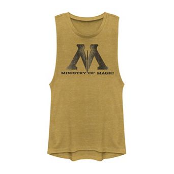 Juniors' Harry Potter Ministry Of Magic Logo Muscle Tank Top