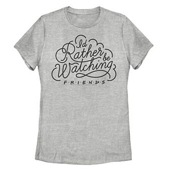 Juniors' Friends "I Would Rather Be Watching Friends" Graphic Tee