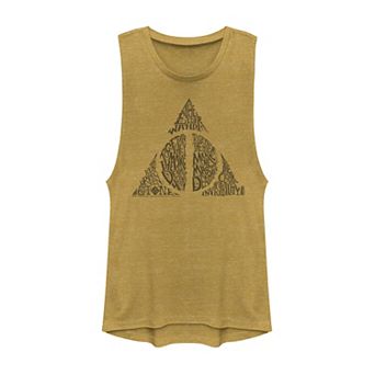 Juniors' Harry Potter and the Deathly Hallows 2 Sketch Muscle Tank Top