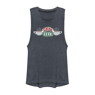 Juniors' Friends Central Perk Logo Muscle Tank Top