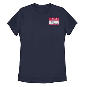 Juniors' Friends "Hello My Name Is" Sticker Tee
