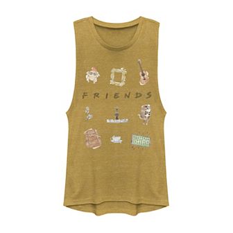 Juniors' Friends Classic Logo Icons Muscle Tank Top