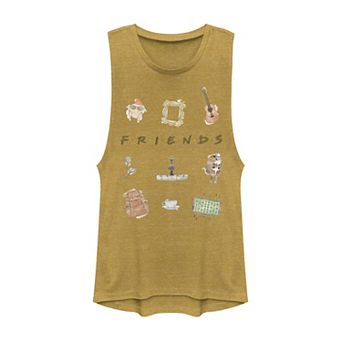 Juniors' Friends Classic Logo Icons Muscle Tank Top
