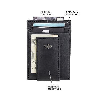Men's Dockers RFID-Blocking Slim Front-Pocket Wallet with Magnetic Money Clip