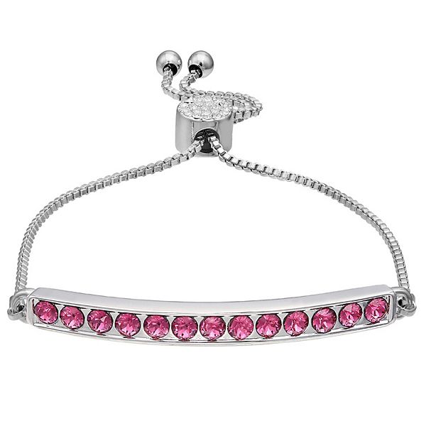 Brilliance Birthstone Bar Bracelet With Swarovski Crystal