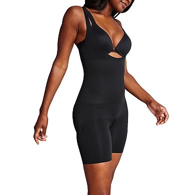 RED HOT by SPANX® Women's Shapewear Flat Out Flawless Open-Bust Mid-Thigh Bodysuit FS5415