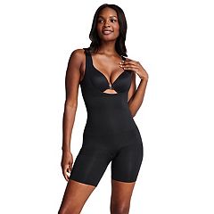 Assets By Spanx Women's Flawless Finish Plunge Bodysuit - Black M
