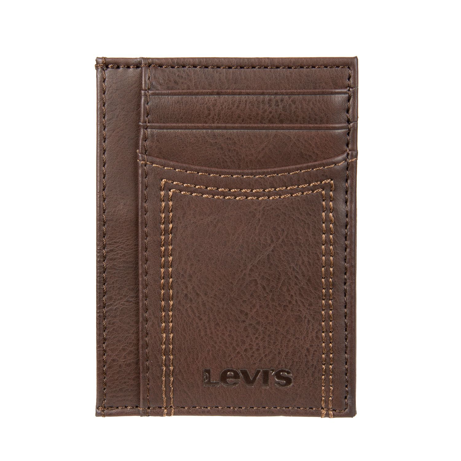 mens leather card case wallet