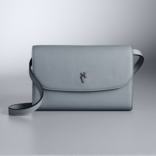 Simply Vera Vera Wang Signature Mini Crossbody Bag, Light Grey - Yahoo  Shopping