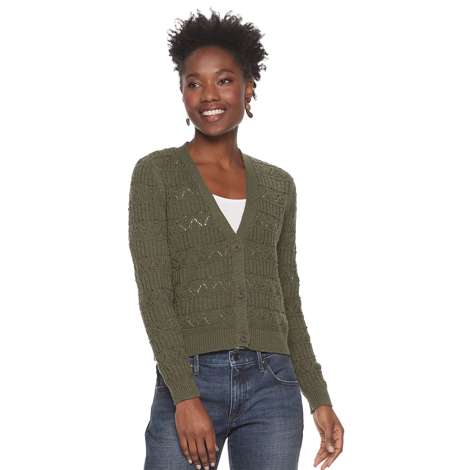 kohls petite cardigans