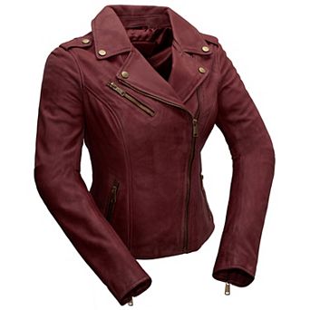 Women's Whet Blu Harper Asymmetrical Leather Jacket