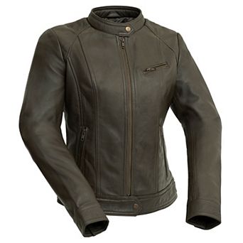 Women's Whet Blu Leather Moto Jacket