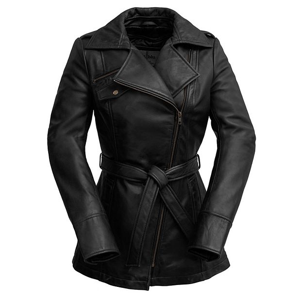 Women's Leather Jacket - Genuine Lambskin Coat | Reed Sports Wear Black / XX-Large