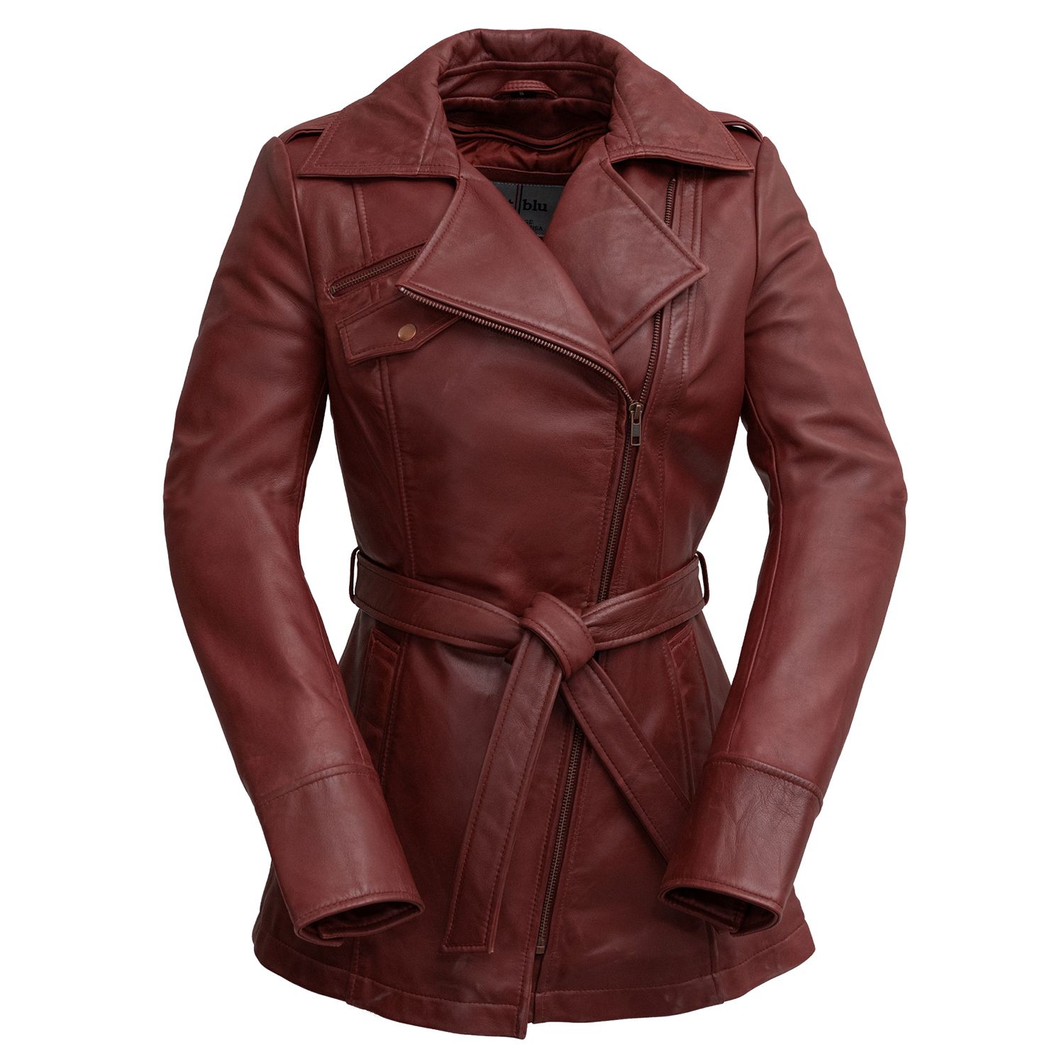 excelled leather trench coat