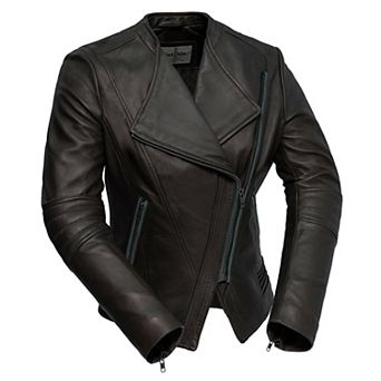 Women's Whet Blu Trish Asymmetrical Leather Jacket
