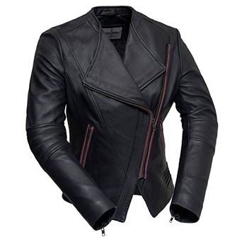Women's Whet Blu Trish Asymmetrical Leather Jacket