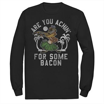 Men's Disney's The Lion King Timon Achin' for Bacon Long Sleeve Tee