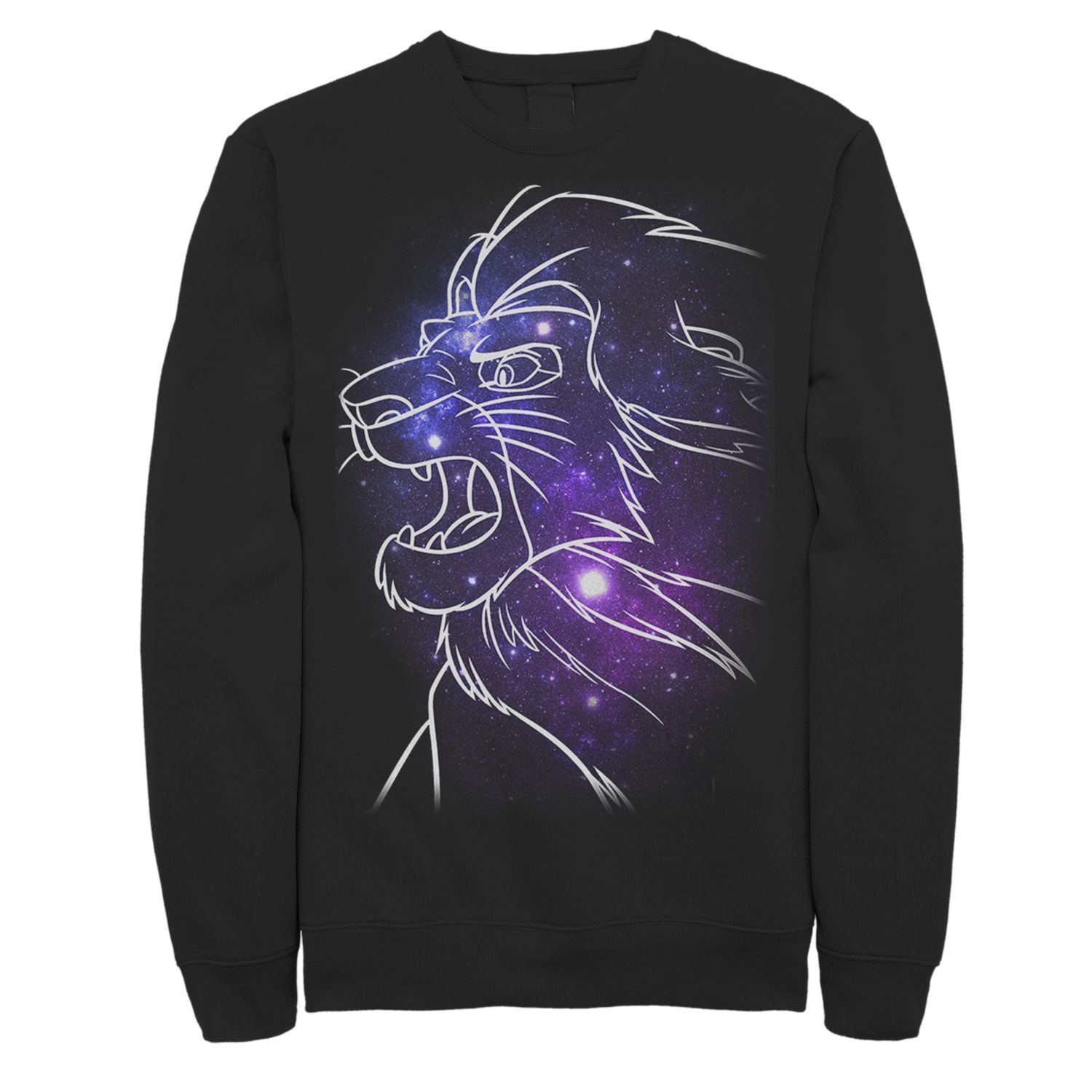 Image for Disney Men's 's The Lion King Mufasa Galaxies Fleece Pullover at Kohl's.