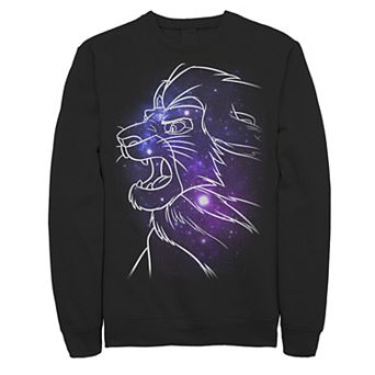 Men's Disney's The Lion King Mufasa Galaxies Fleece Pullover
