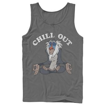 Men's Disney Lion King Rafiki Chill Out Meditation Tank Top
