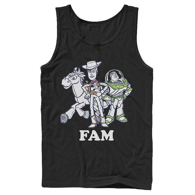 Disney / Pixar's Toy Story Buzz Lightyear and Woody Men's Family Tank Top, 