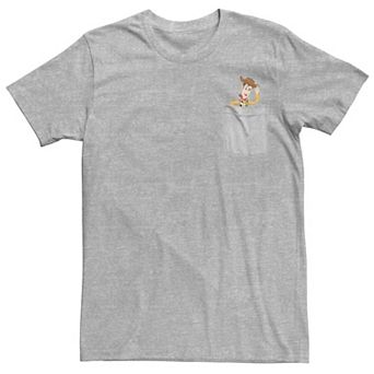 Disney / Pixar's Toy Story Woody Men's Faux Pocket Tee