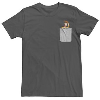Disney / Pixar's Toy Story Woody Men's Faux Pocket Tee