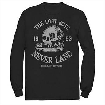 Disney's Peter Pan The Lost Boys Never Land 1953 Skull Island Men's Long Sleeve Tee