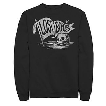 Men's Disney's Peter Pan The Lost Boys Skull Clan Banner Fleece Pullover
