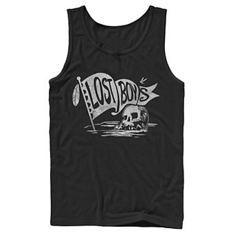 Men's Disney's Peter Pan The Lost Boys Skull Clan Banner Tank Top