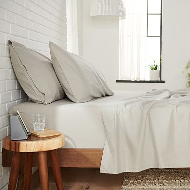 Happitat™ Airy Linen & Cotton 4-Piece Sheet Set or 2-Piece Pillowcase Set