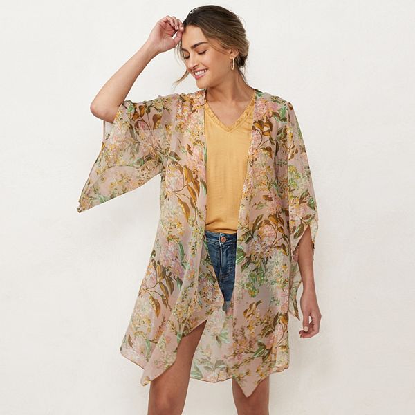 Kimono deals cardigan kohl's