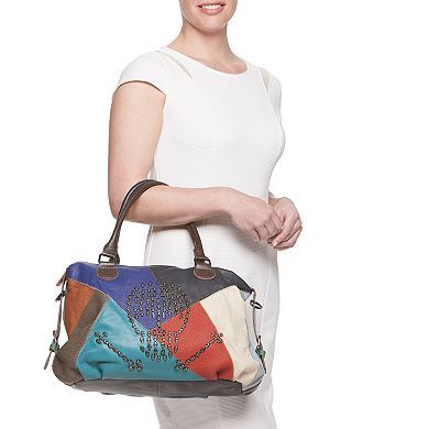AmeriLeather Brien Leather Handbag