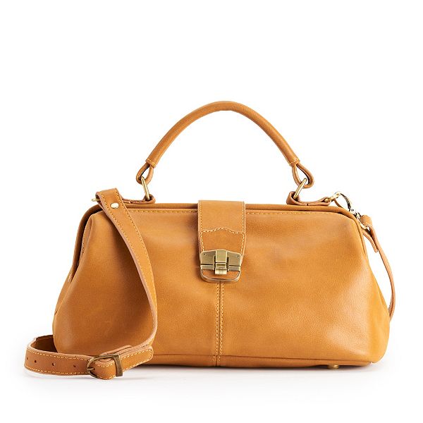 Leather Hillary Classic Satchel, Handbags