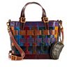 AmeriLeather Dorgon Leather Rainbow Basket Handbag