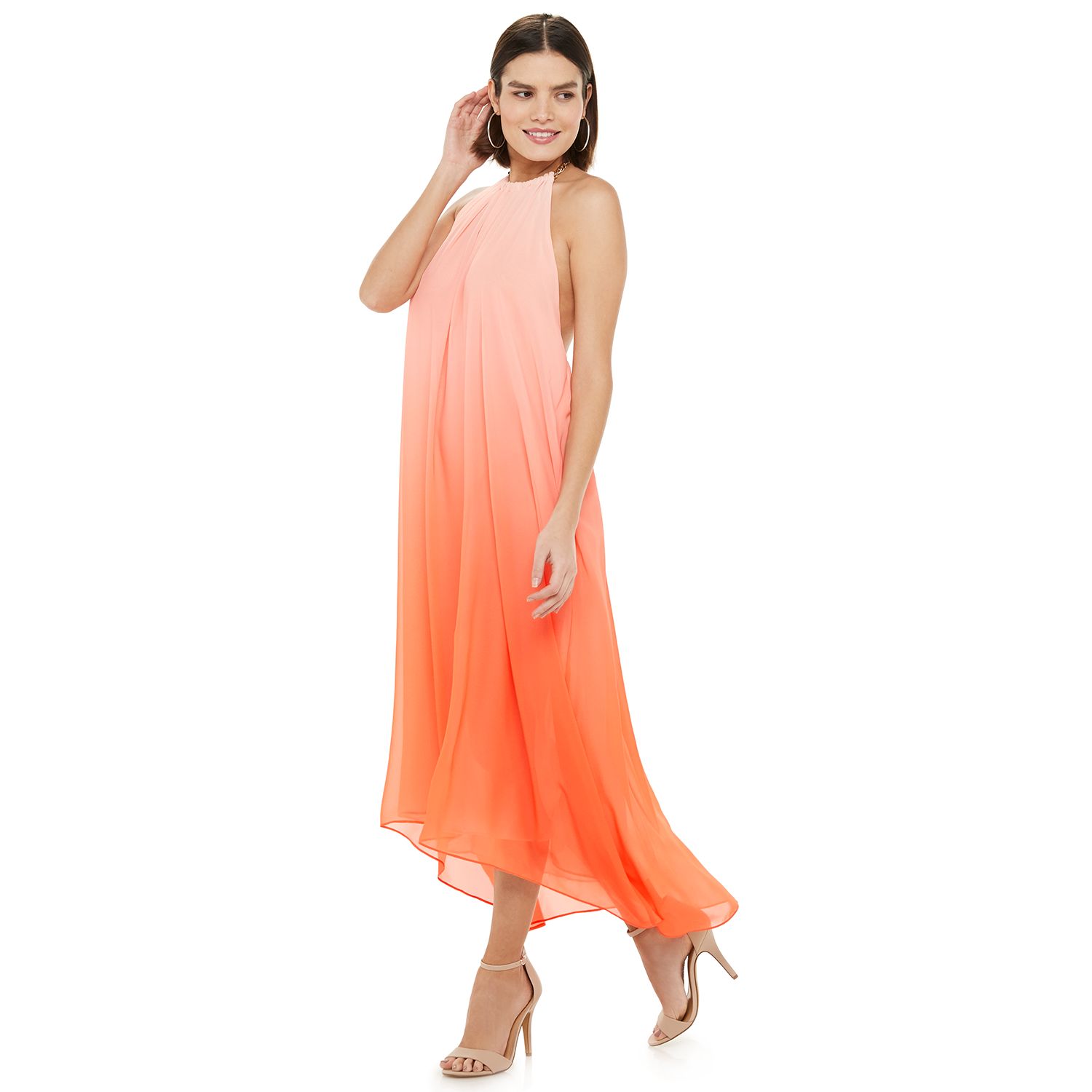 kohls coral dress