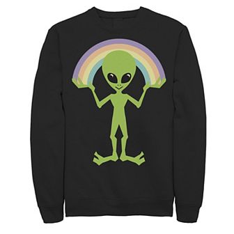 Men's Alien Creating A Rainbow Sweatshirt