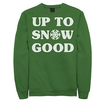 Men's Up To Snow Good Snowflake Christmas Sweater