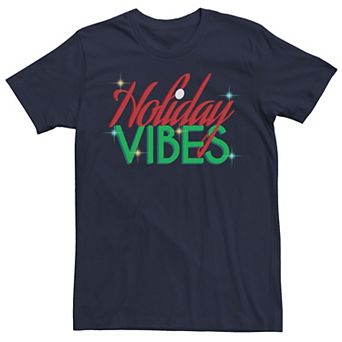 Men's Gleaming "Holiday Vibes" Graphic Tee