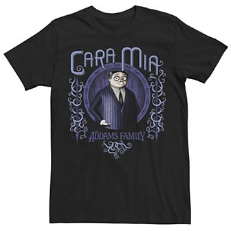 Men's The Addams Family Gomez Cara Mia Portrait Graphic Tee