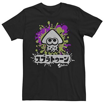 Men's Nintendo Splatoon Inkling Text Splatter Graphic Tee