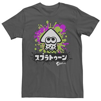 Men's Nintendo Splatoon Inkling Text Splatter Graphic Tee
