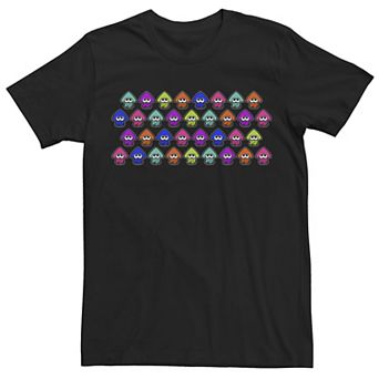 Men's Nintendo Splatoon Rainbow Inklings Squid Row Graphic Tee