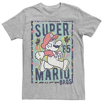 Men's Nintendo Super Mario '85 Mario Flower Poster Graphic Tee