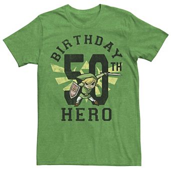 Men's Nintendo Link Birthday 50 Graphic Tee